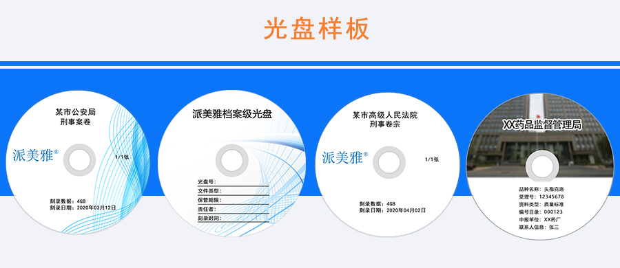 檔案?jìng)浞輾w檔光盤樣板