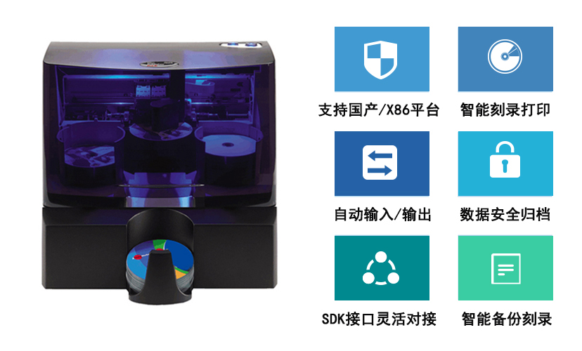 派美雅全自動光盤打印刻錄一體機