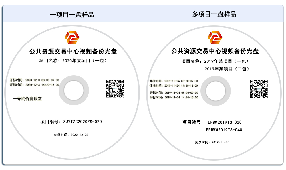 公共資源交易中心光盤樣品